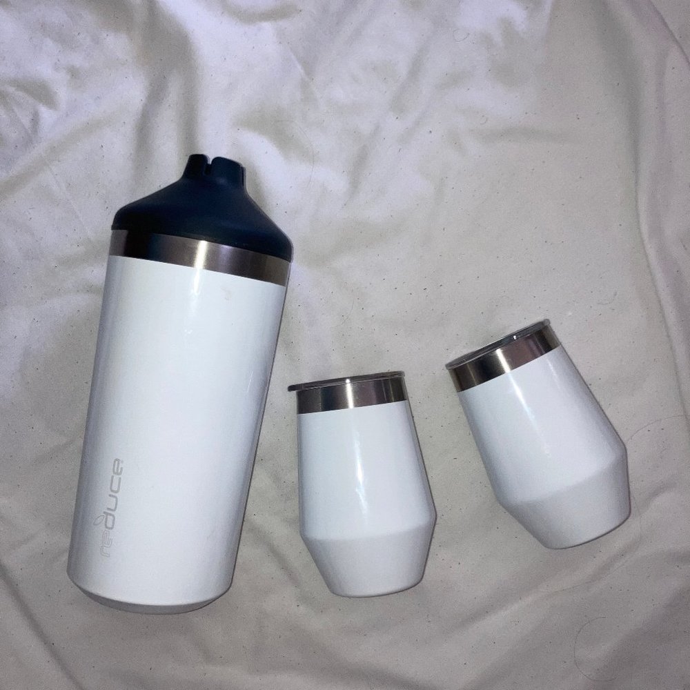 Reduce Wine Tumblers and Bottle Insulator (set of 3 items)